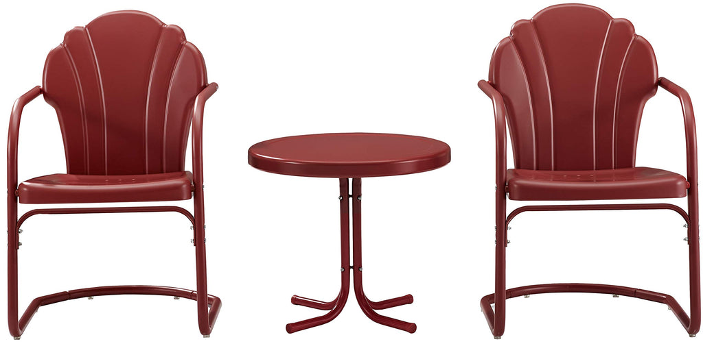 Inspired Saarinen Style Tulip 3-Piece Chair & Side Table Set