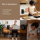 Air Purifiers for Bedroom Home Dorm, AHAM VERIFIDE, 3-in-1 Filter Cleaner With Aroma Pad, Filters Sm