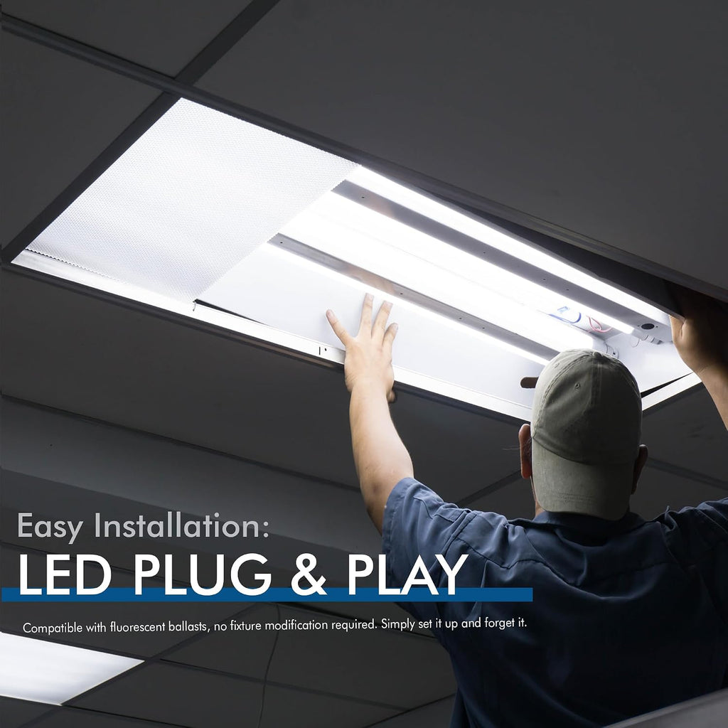 2 ft. T8 G13 LED, FO17/850, Type A Plug & Play, 5000K, Frosted