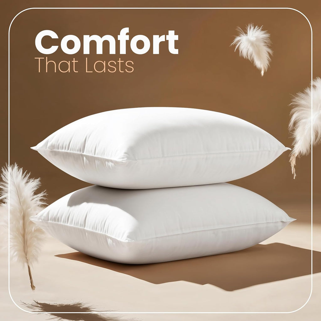 12x20 Pillow Inserts, White Throw Pillows for Couch, 2 Pack - Set of 2