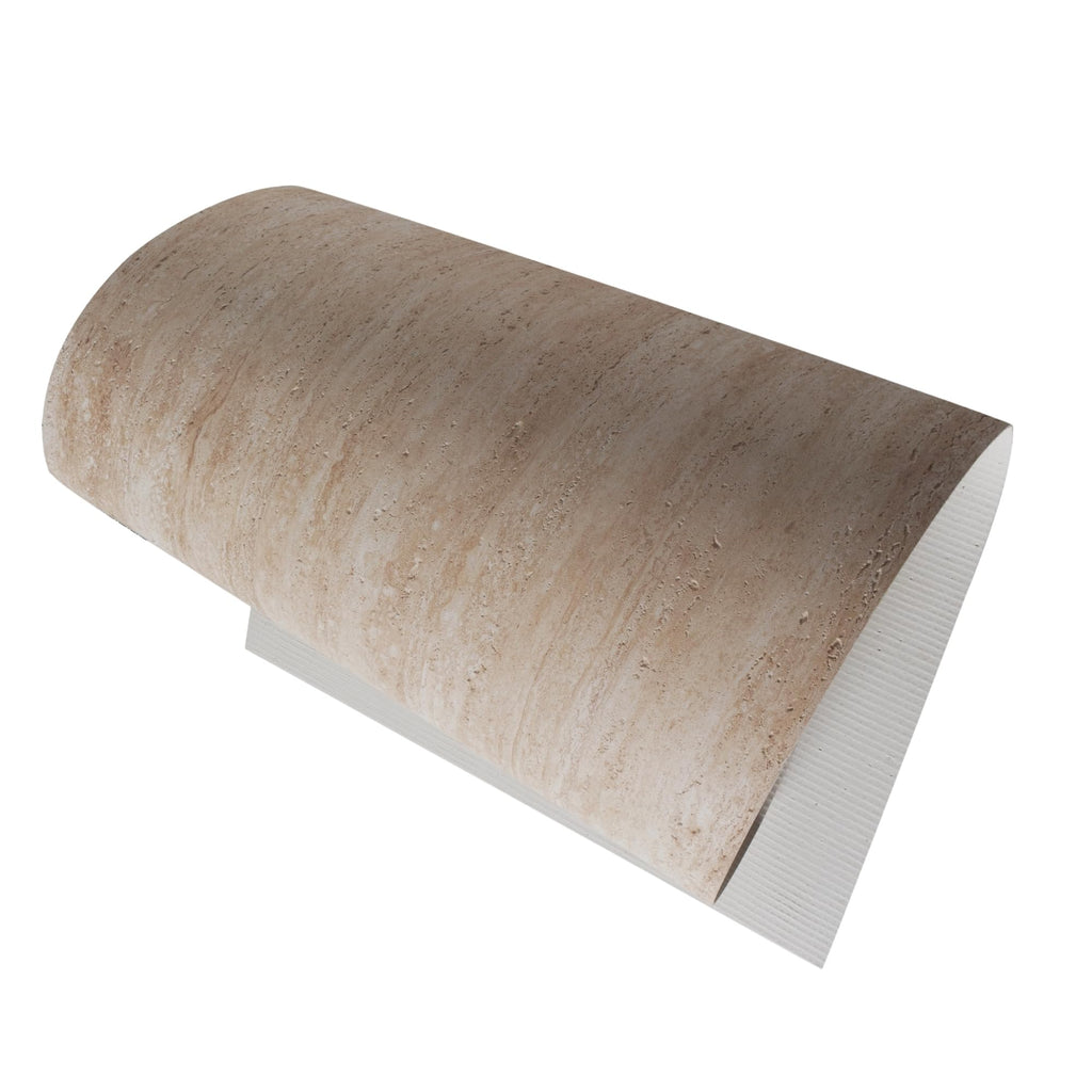 Faux Travertine Soft Stone Flexible Wall Panels 23.6" × 47.2", 4 Pcs