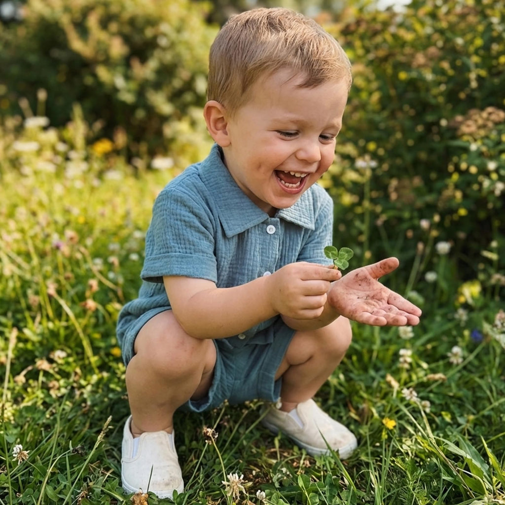 Baby Boys Clothes Set Toddler Infant Boys Button-down Shirt Tops + Cotton Gauze Shorts Summer Outfit 2PCS