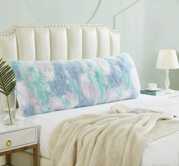 Cozy Plush Fur Body Pillow 20X54 Inches with Premium Filling, Ultra Soft Bed and Sofa Pillow, Vibrant Pastel Colors