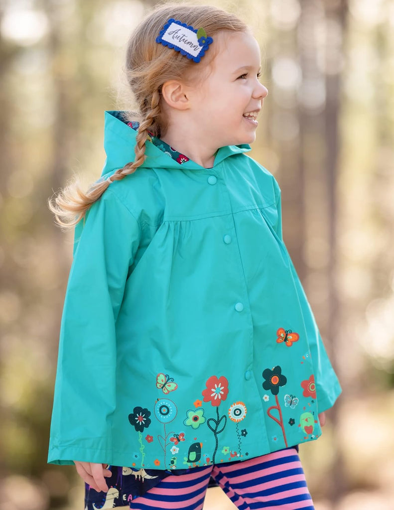 Toddler Girls Waterproof Hooded Coat Jacket Outwear Raincoat
