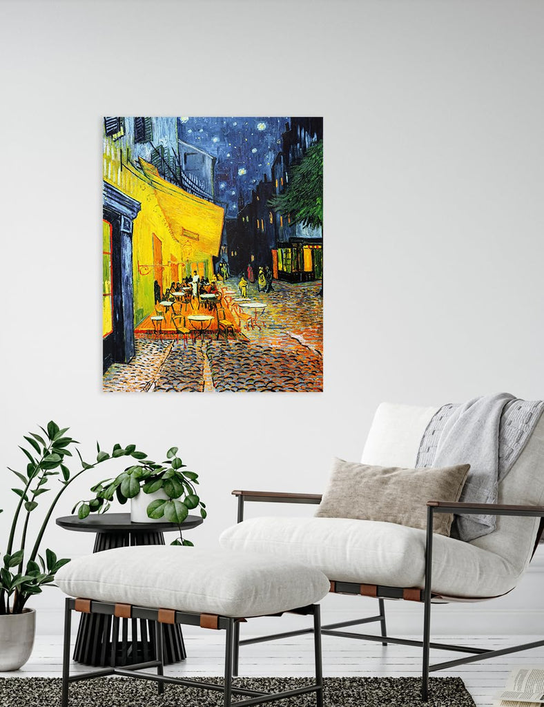 Van Gogh Cafe Terrace at Night Canvas Wall Art, 30x24 in
