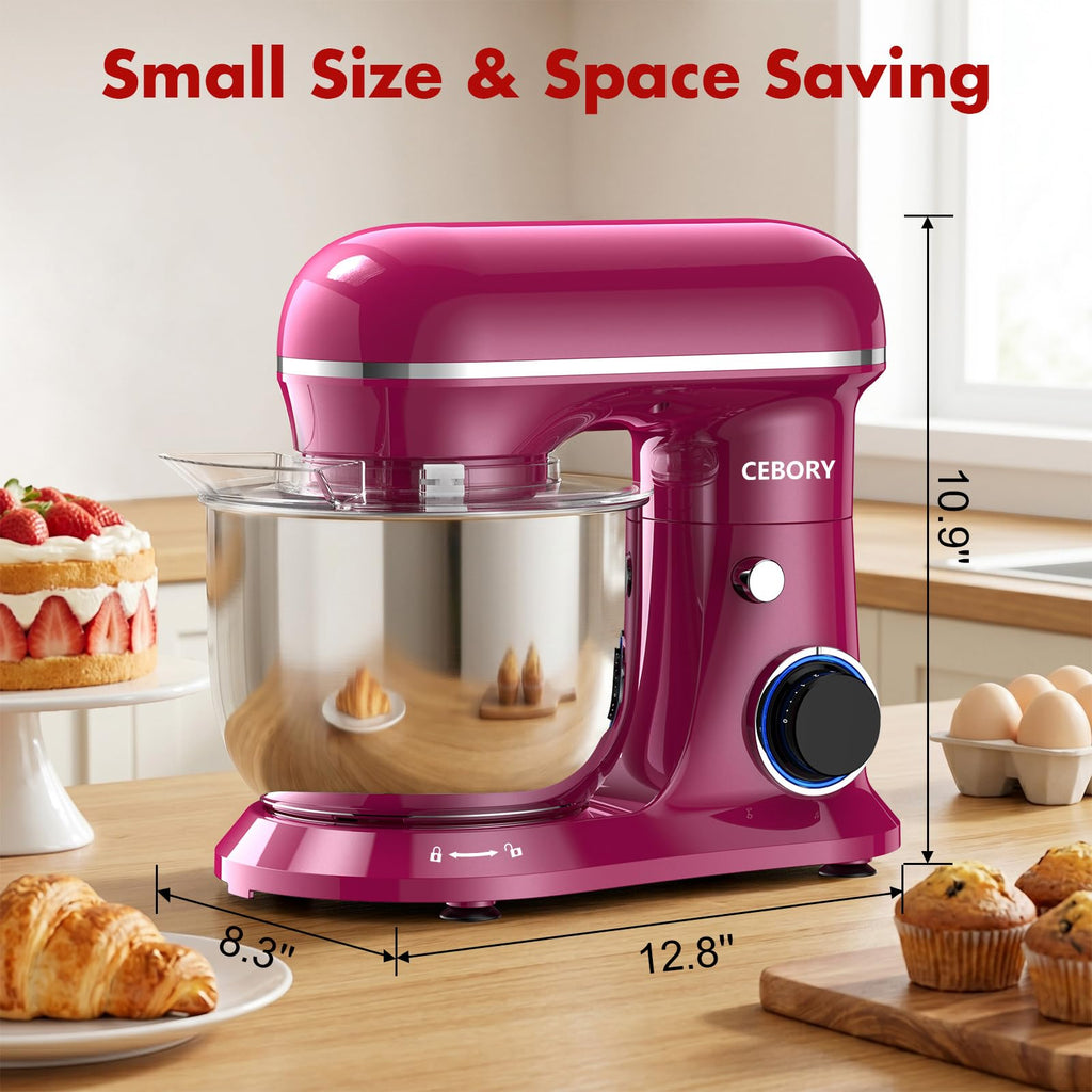 Stand Mixer, 4QT 10+P-Speed Electric Kitchen Mixer with Bowl