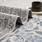 Zenith Floral 3x5 Area Rug Machine Washable Soft Low-Pile Non-Slip Vintage Botanical Aesthetic Throw