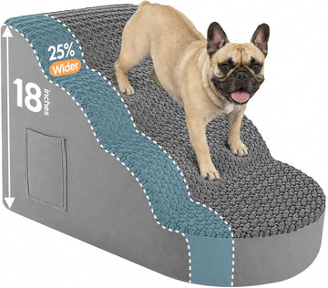 Dog Stairs for Large Dogs, Extra Wide 20" Dog Ramp for Bed