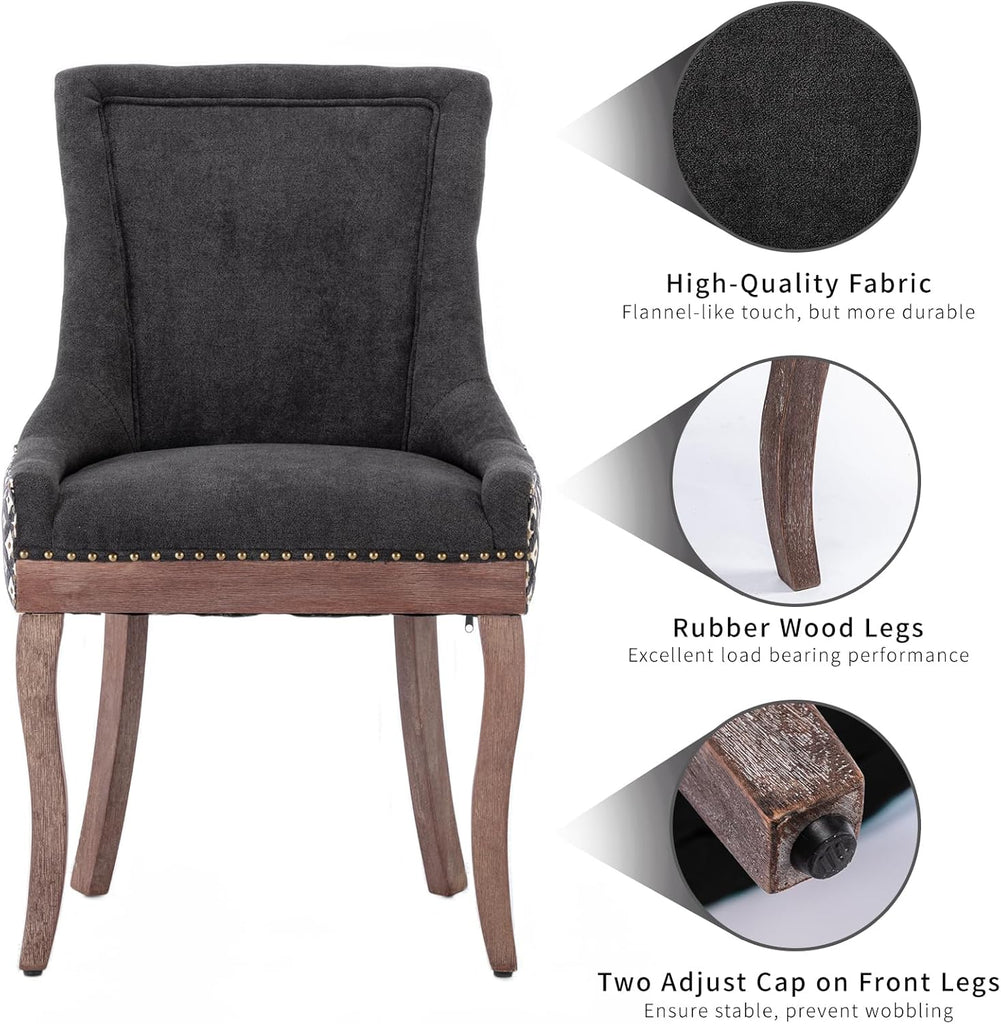 Dining Chairs Set of 4, Kitchen & Dining Room Chairs, Fabric Upholstered Dinning Chairs, Sillas De Comedor