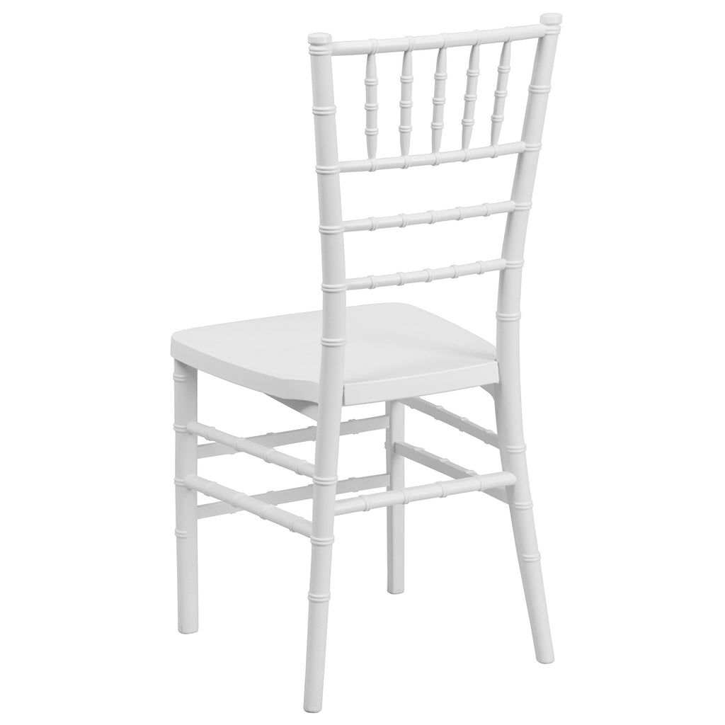 Hercules Premium Resin Stacking Chiavari Chair, White