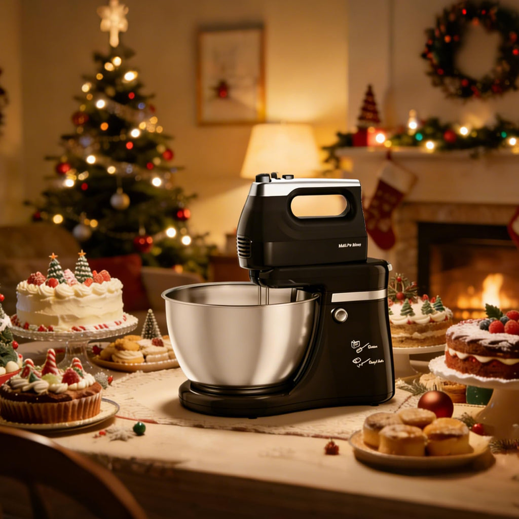 4.8QT 2-in-1 Stand Mixer, Black