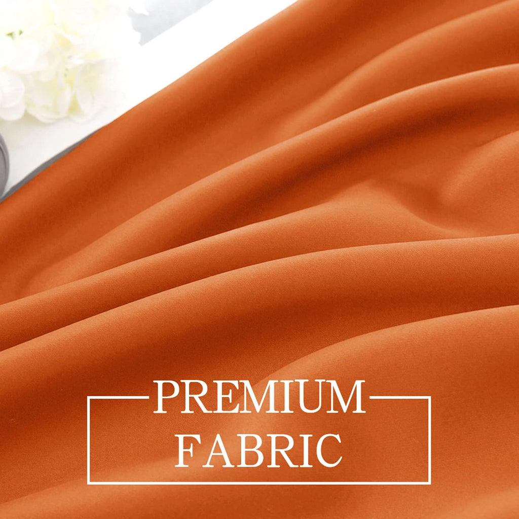 Fall Window Valance for Bedroom Living Room Kitchen Bathroom Energy Efficient Rod Pocket Curtain Valance 18 Inch