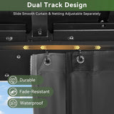 Hardtop Gazebo 10x12, Aluminum Frame Canopy with Double Galv - Image 6