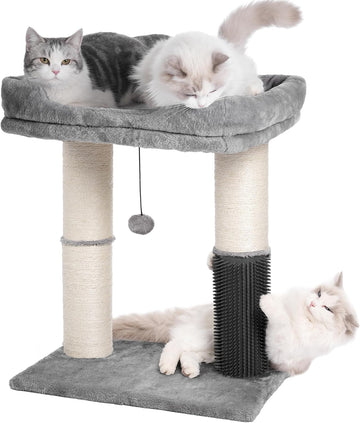 Cat Tree Tower for Large Cats Cat Scratching Post with Bed 20X16"