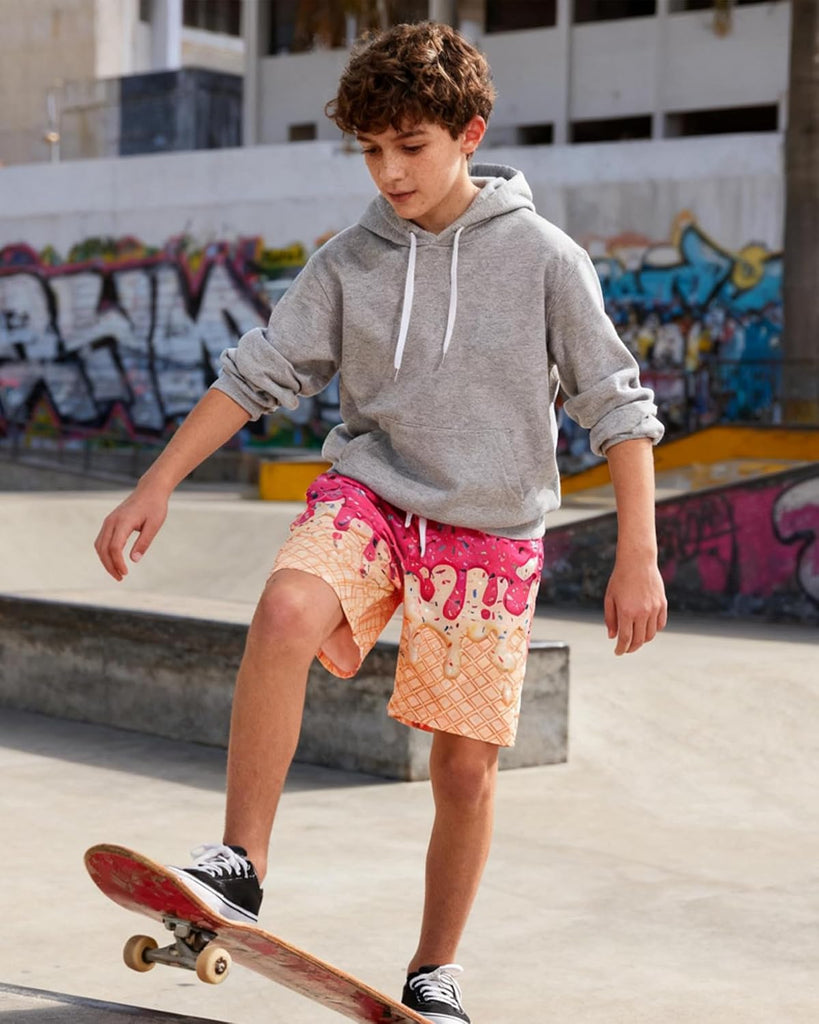 Boys Swim Trunks with Compression Liner Bathing Suit
