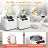 Upgraded 2 Person Sauna, Portable Infrared Sauna with 5-Layer Waterproof, 2 Steamers, 2 Folding Chair