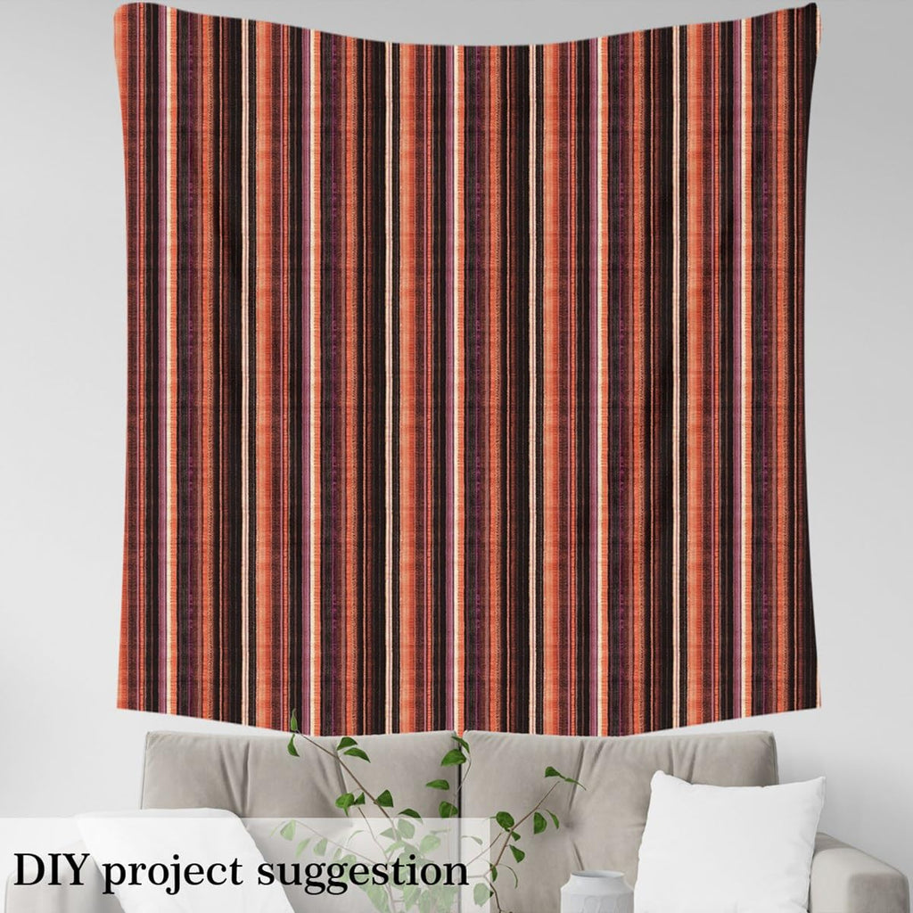 Stripes Geometric Fabric By The Yard Decorative