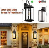 2-Pack Large Outdoor Light Fixtures IP65 Waterproof