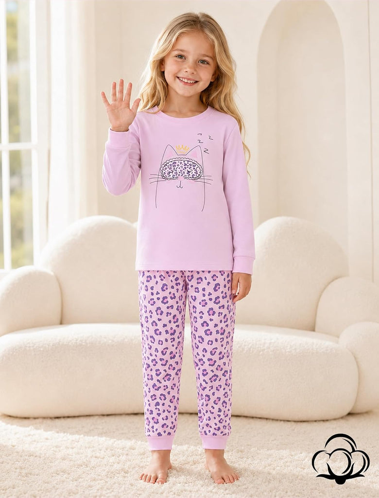 Girls Pajamas 2 Piece Snug Long Sleeve Pjs Sets