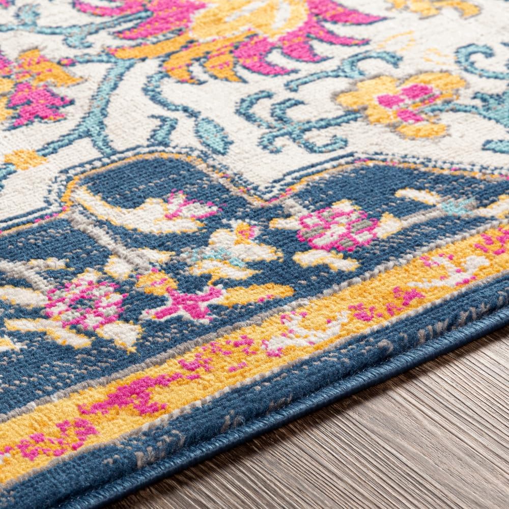 Carldale Vintage Medallion Area Rug,Pink