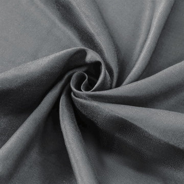 100% Rayon Bamboo Cooling Fabric, Metallic Gray, 56" Wide, 3Yard