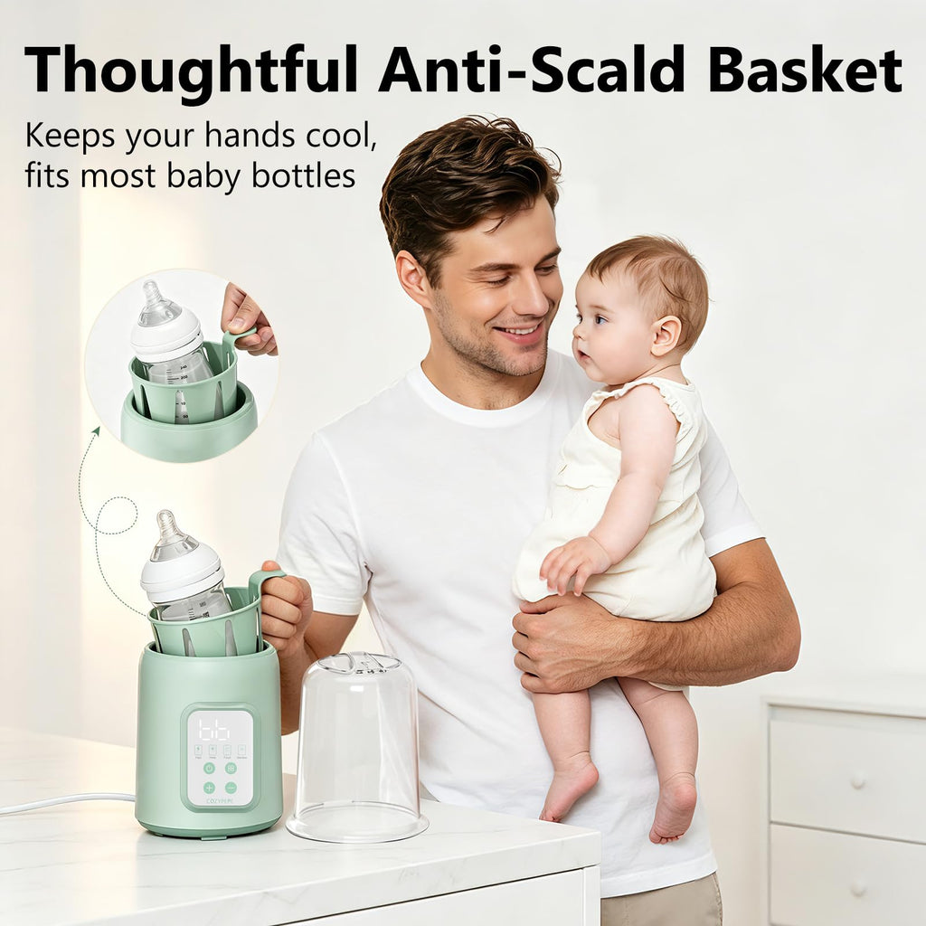 8 in 1 Fast Baby Bottle Warmer for Breast Milk, Green