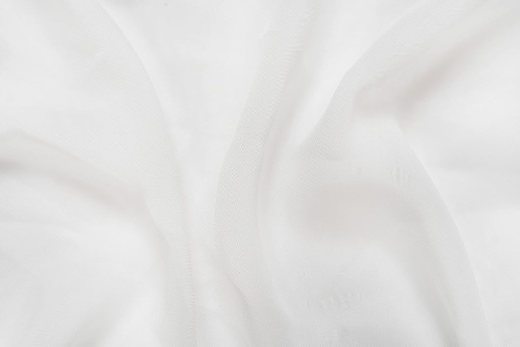 Ivory Chiffon Fabric by The Yard 59" Wide, 5 Yards Continuous