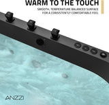 67 in. x 32 in. Freestanding Flat-Bottom Bathtub | Half-Oval Shaped Stone Resin Deep Soaking Free Standing Tub with