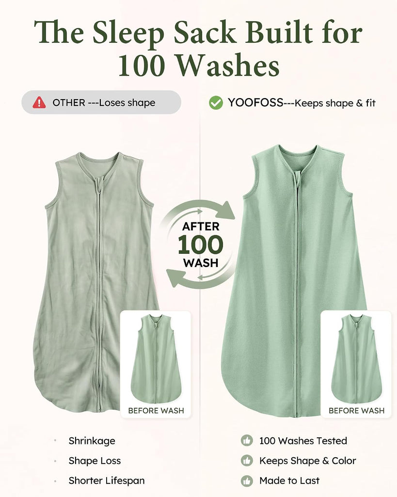 Baby Sleep Sack 0.5TOG 100% Organic Cotton Way Zipper