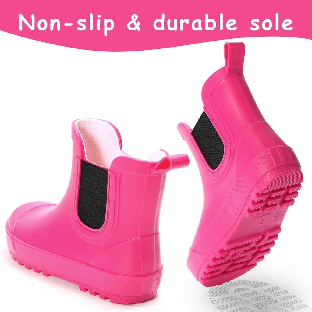 Kids Waterproof Chelsea Rain Boots
