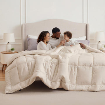 Comforter Duvet Insert - Quilted Comforters Oversized King Size, All Season Duvet, GentleSoft Down Alternative