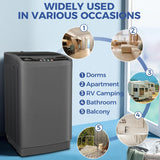 Portable Washing Machine, 20Lbs Capacity Full-Automatic Portable Washer Machine, 2.8Cu.ft Washer and Dryer Combo with