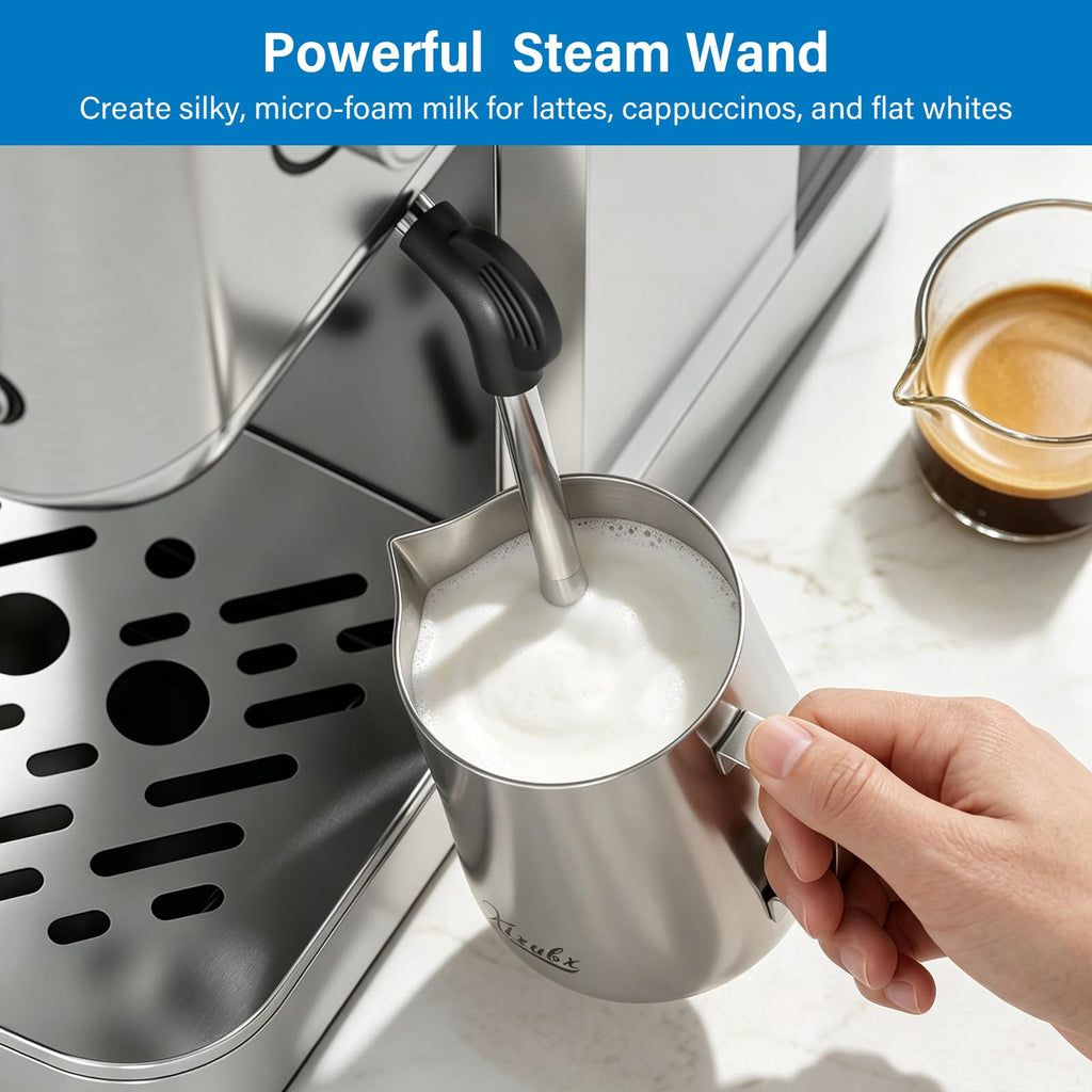Cold Brew Espresso Machine with Milk Frother, Grey