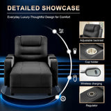 Home Theater Seating Oversized Recliner Chair Faux Leather Recliner Sofa Comfy Home Theater Chairs Power Loveseat