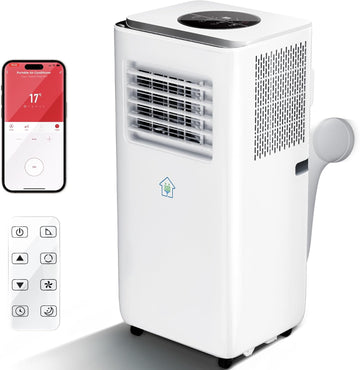 2026 Upgraded Portable Air Conditioners 10000 BTU, Smart Portable AC Unit with App & Remote Control, 4-in-1 Cooling