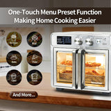 26QT French Door Air Fryer Toaster Oven Combo, 15 Cooking Functions including Rotisserie, and Digital Controls, 30