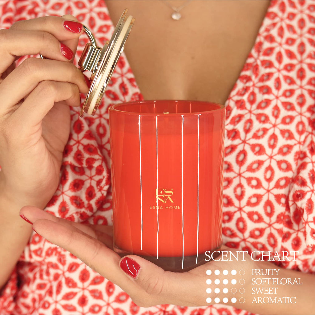 Luxury Highly Scented Soy Candle Natural Lavender Essential Oils Aromatherapy Candles for Relaxation Unique Gifts for