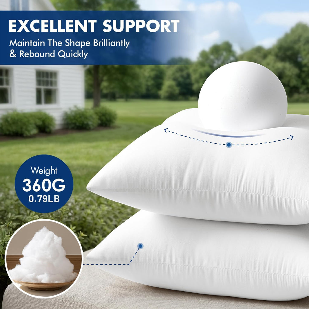 Outdoor Pillow Inserts 12x20 - Set of 2