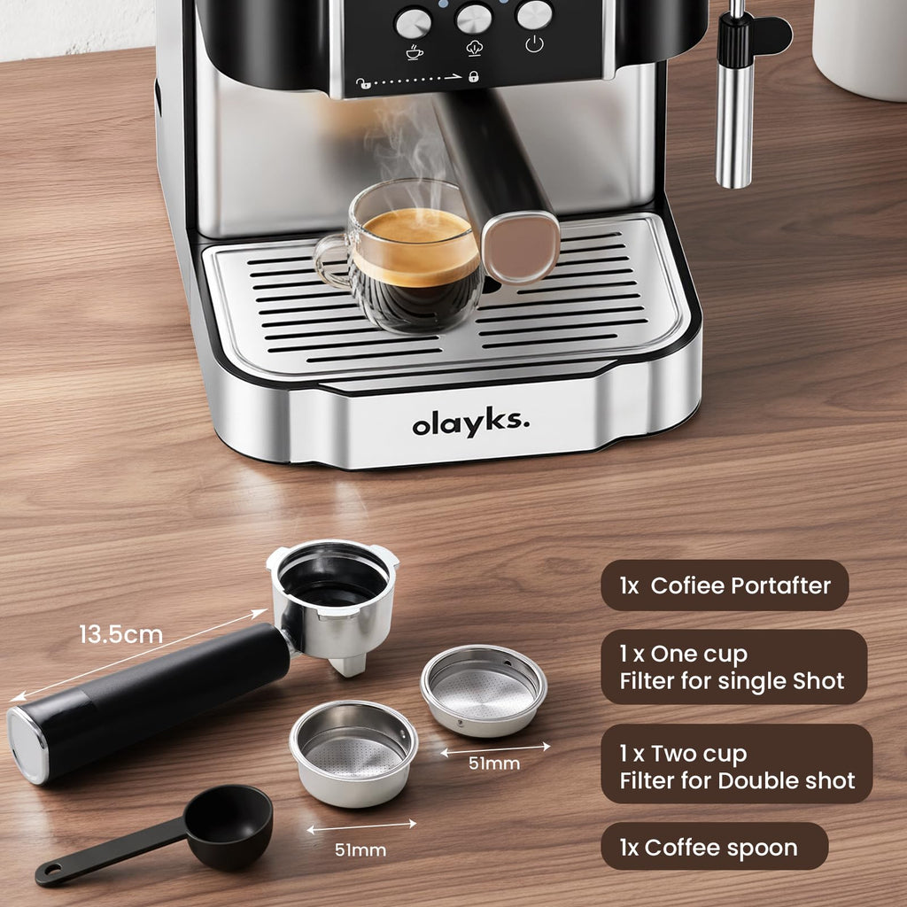 Espresso Coffee Machine with Milk fother 20 Bar