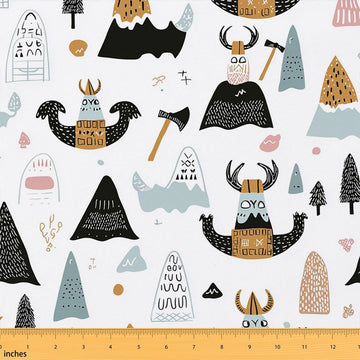 Scandinavian Fabric By the Yard, 5 Yards