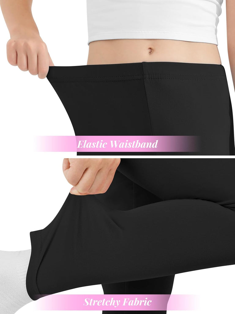 4 Pack Girls Leggings Full Length Tight Pants