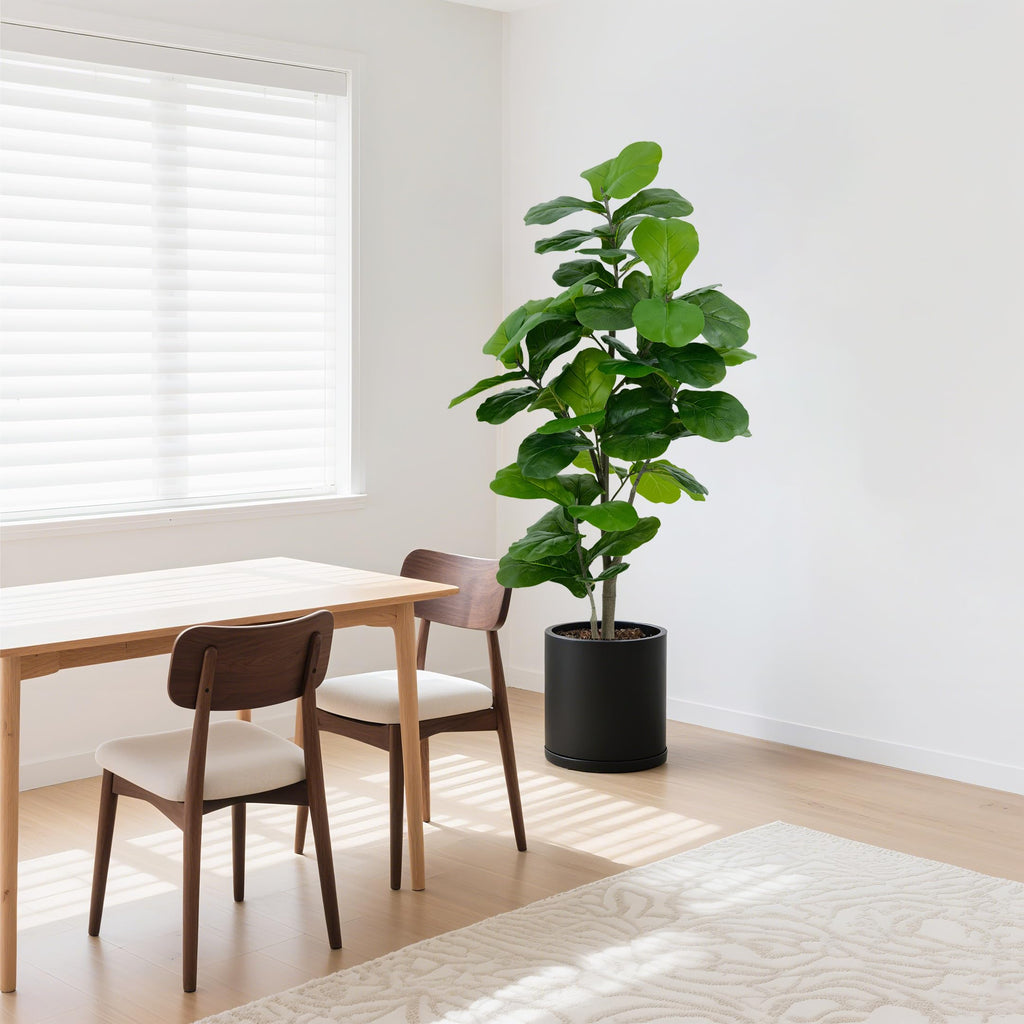 6FT Artificial Fiddle Leaf Fig Tree, Large Fake Plants for Indoor Home Decor, Realistic Faux Fig Tree in Pot, Tall