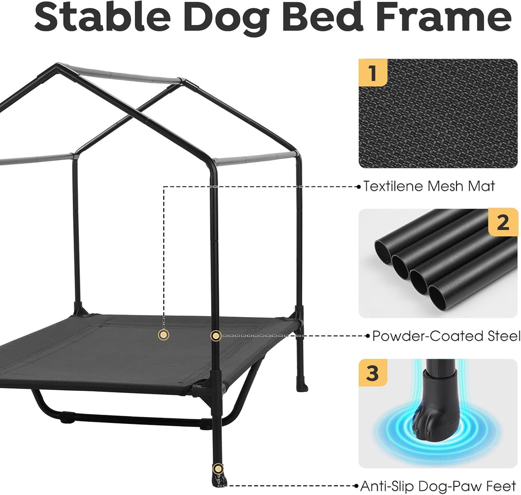 47" Dog House, 2-in-1 X-Large Dog House Outdoor Indoor Weatherproof