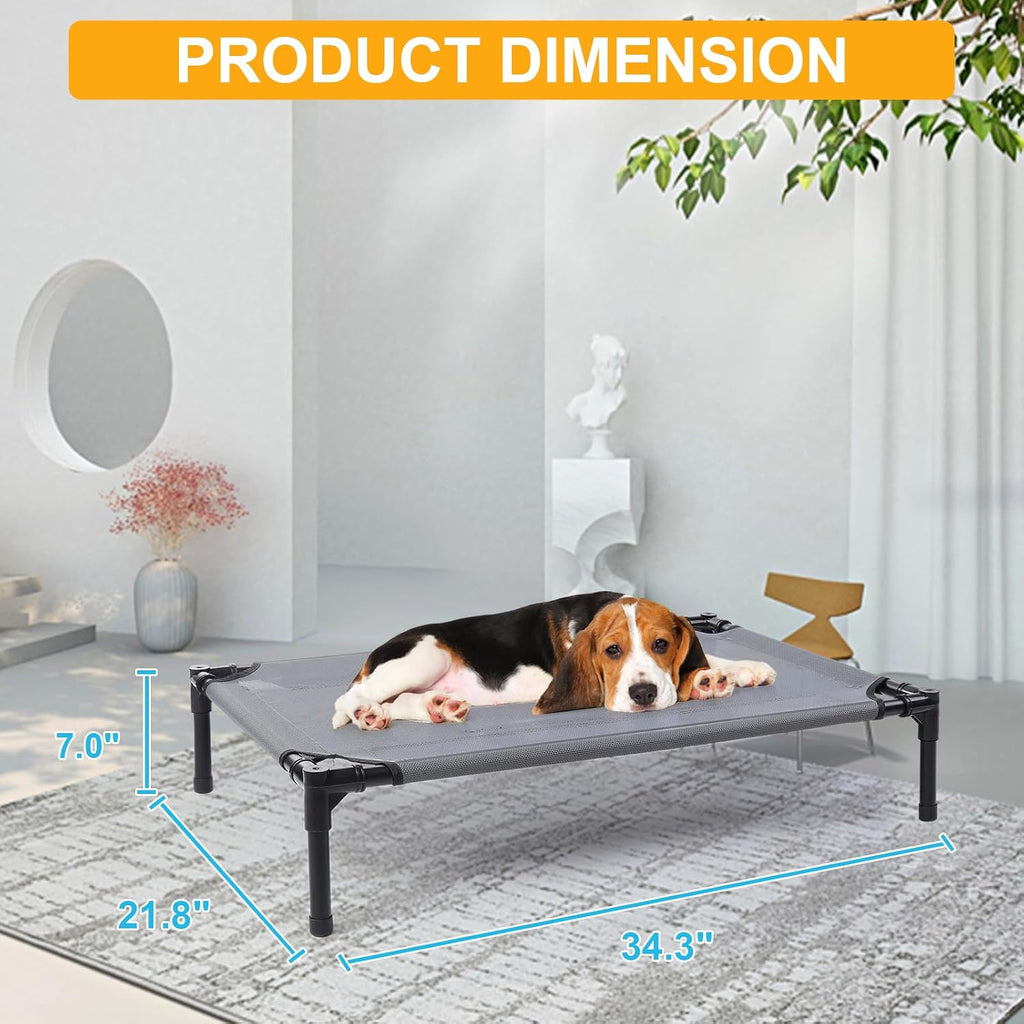 Outdoor Elevated Dog Bed, Raised Dogs Bed, Dog Cot, Dog Cooling Bed-Small