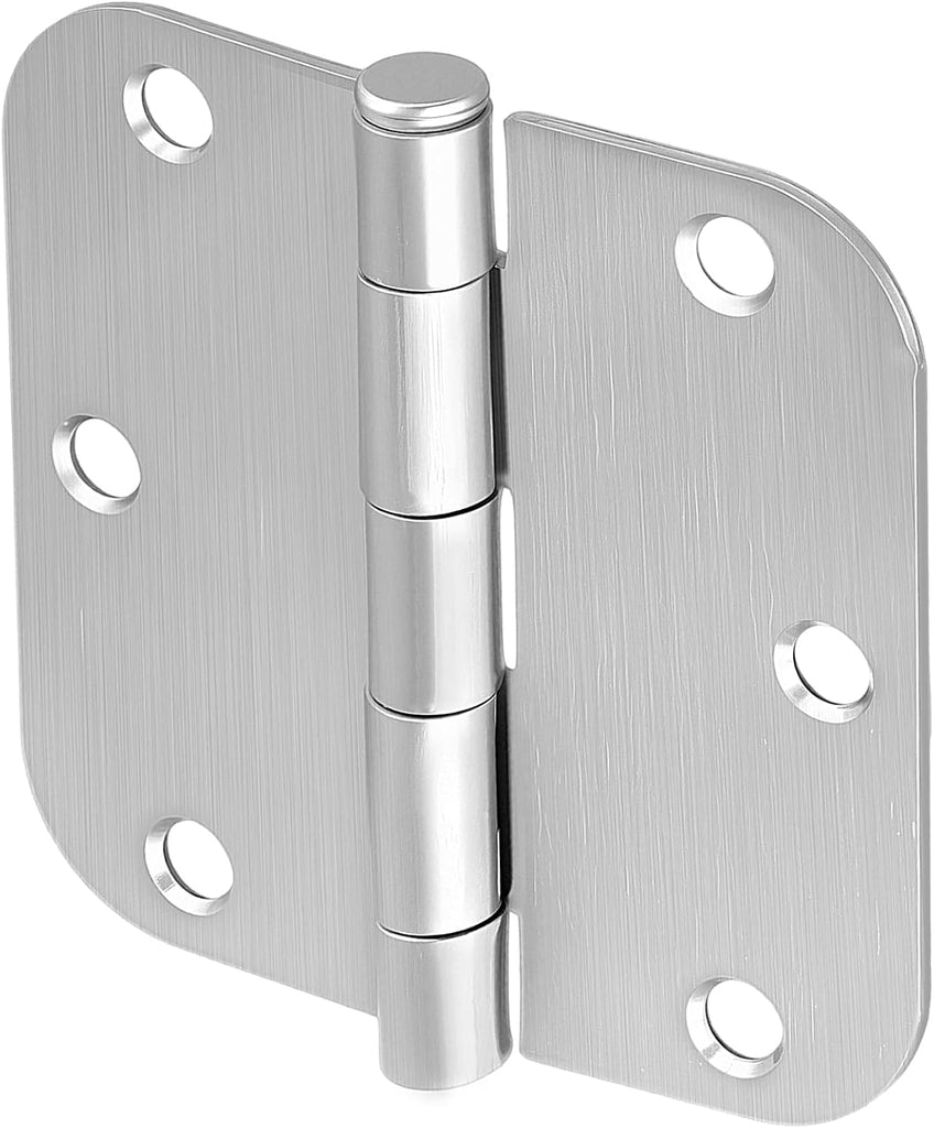 12 Pack 3.5 Inch Stainless Steel Door Hinges, Heavy Duty Brushed Nickel Door Hinges, Non-Removable Pin