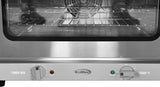 23 in. Commercial Countertop Convection Oven for Half-Size Pans with 4 Racks 1600W of Power in Stainless-Steel, ETL