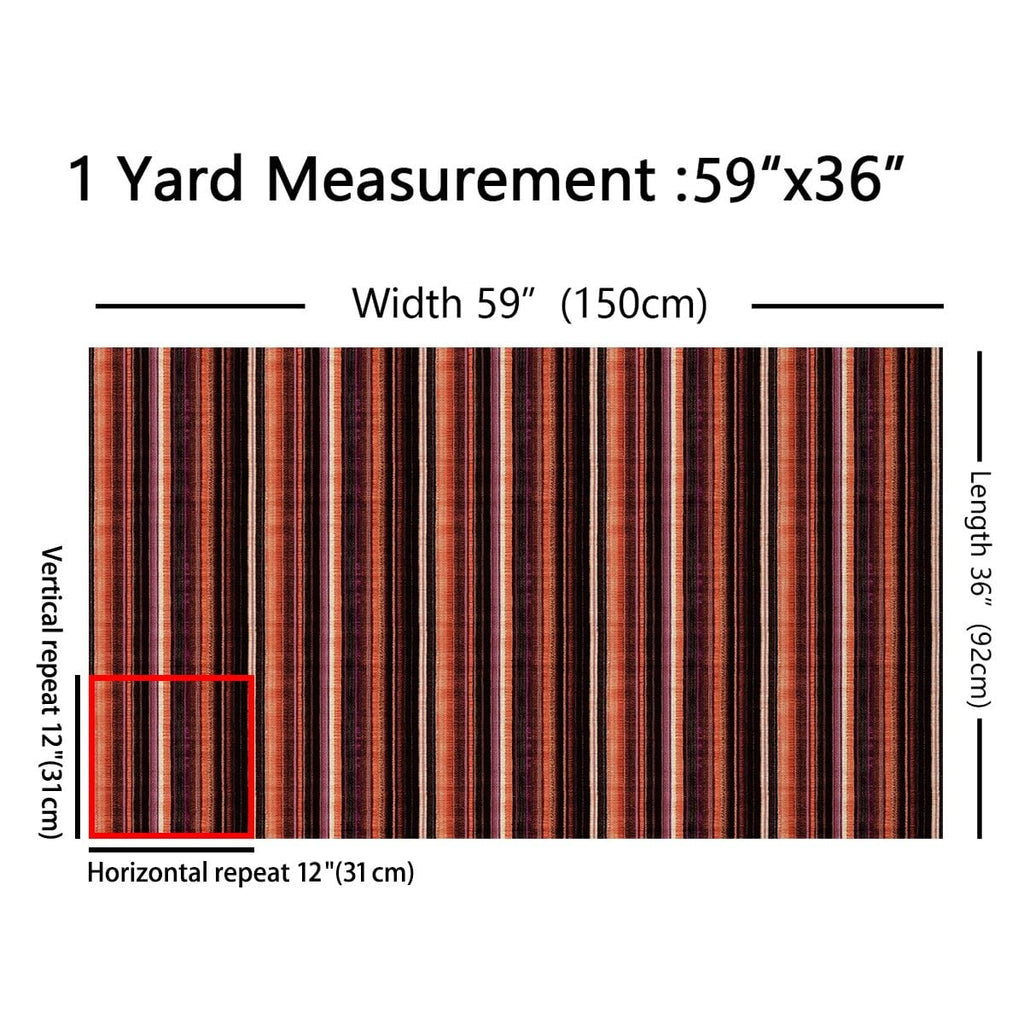 Stripes Geometric Fabric By The Yard Decorative