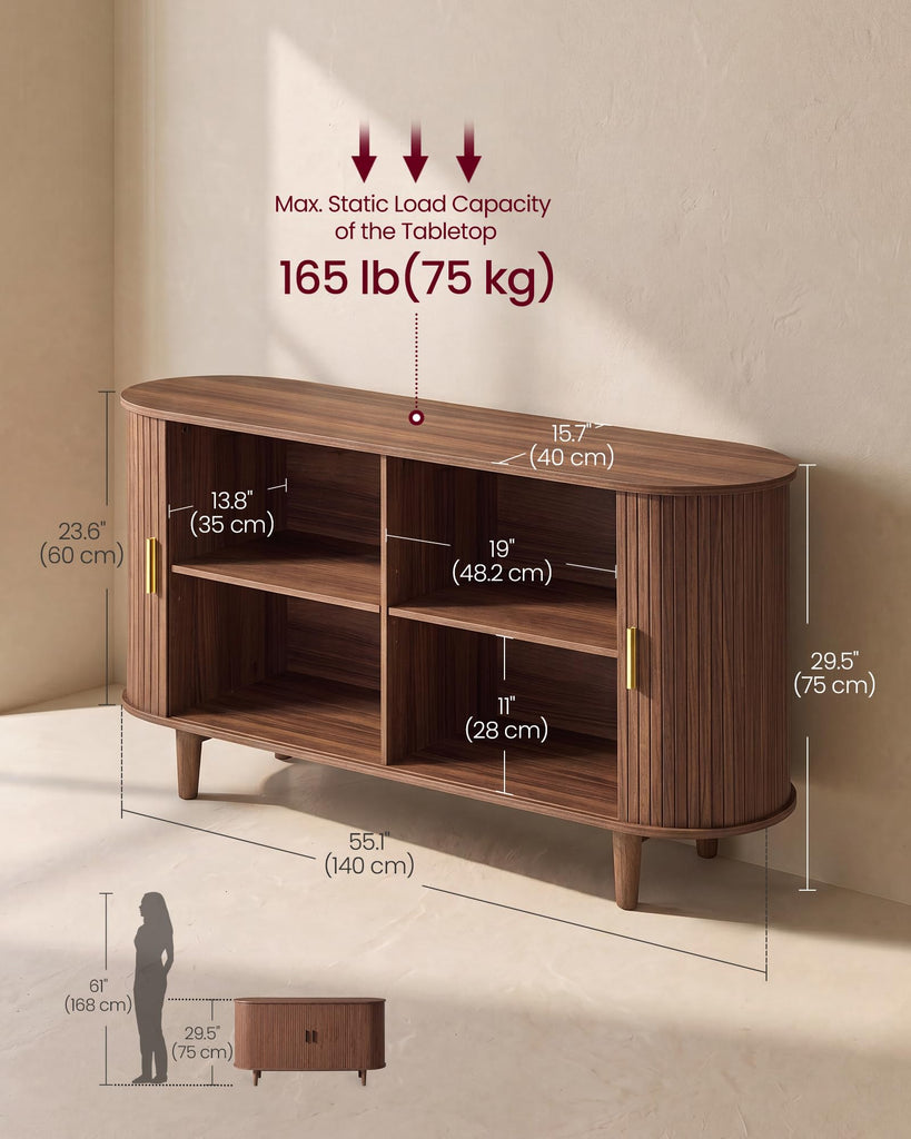 Storage Cabinet, Sideboard with Adjustable Shelves