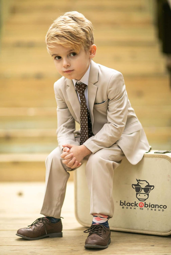 Signature Boys' Slim Fit Suit Complete Outfit