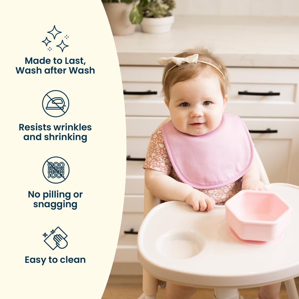 Feeding Bibs 8 Pack - Waterproof and Absorbent Infant Drool and Feeding Baby Bib (Boy Pastel New 8-Pack)